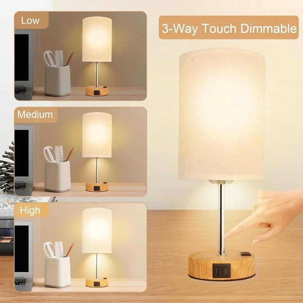 Set of 2 Touch Table Lamp